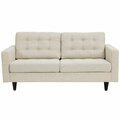 Modway Furniture 35.5 H x 84 W x 36.5 L in. Empress Upholstered Loveseat, Beige EEI-1547-BEI